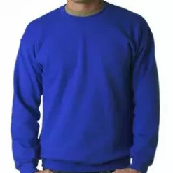 Bewild Blank & Comfy Crew Neck Sweatshirts For Men & Women - Crewneck Sweatshirt (Royal Blue)