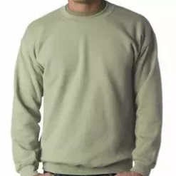 Bewild Blank & Comfy Crew Neck Sweatshirts For Men & Women - Crewneck Sweatshirt (Serene Green)