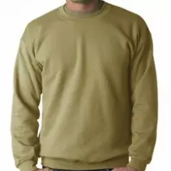 Bewild Crew Neck Sweatshirts For Men & Women - Crewneck Sweatshirt (Tan Khaki) Blank & Comfy