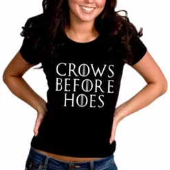 Bewild Famous Quotes And Sayings Crows Before Hoes Girl's T-Shirt