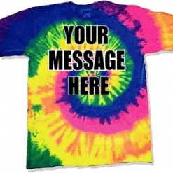 Bewild Personalized Custom T-shirts - Custom Saying Bright Spiral Tye Dye T-Shirt