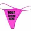 Bewild Thongs Custom Thong (Hot Pink) 1 Bewild Thongs Custom Thong (Hot Pink)