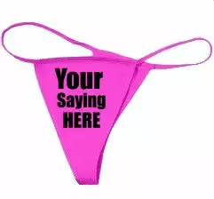 Bewild Thongs Custom Thong (Hot Pink)