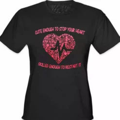Bewild Cute Enough To Stop Your Heart Girl's T-Shirt Cool Funny & Offensive 11 Bewild Cute Enough To Stop Your Heart Girl's T-Shirt Cool Funny & Offensive