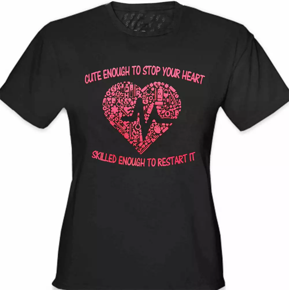 Bewild Cute Enough To Stop Your Heart Girl's T-Shirt Cool Funny & Offensive 5 Bewild Cute Enough To Stop Your Heart Girl's T-Shirt Cool Funny & Offensive