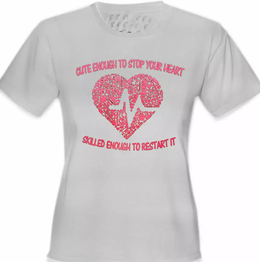 Bewild Cute Enough To Stop Your Heart Girl's T-Shirt Cool Funny & Offensive 7 Bewild Cute Enough To Stop Your Heart Girl's T-Shirt Cool Funny & Offensive