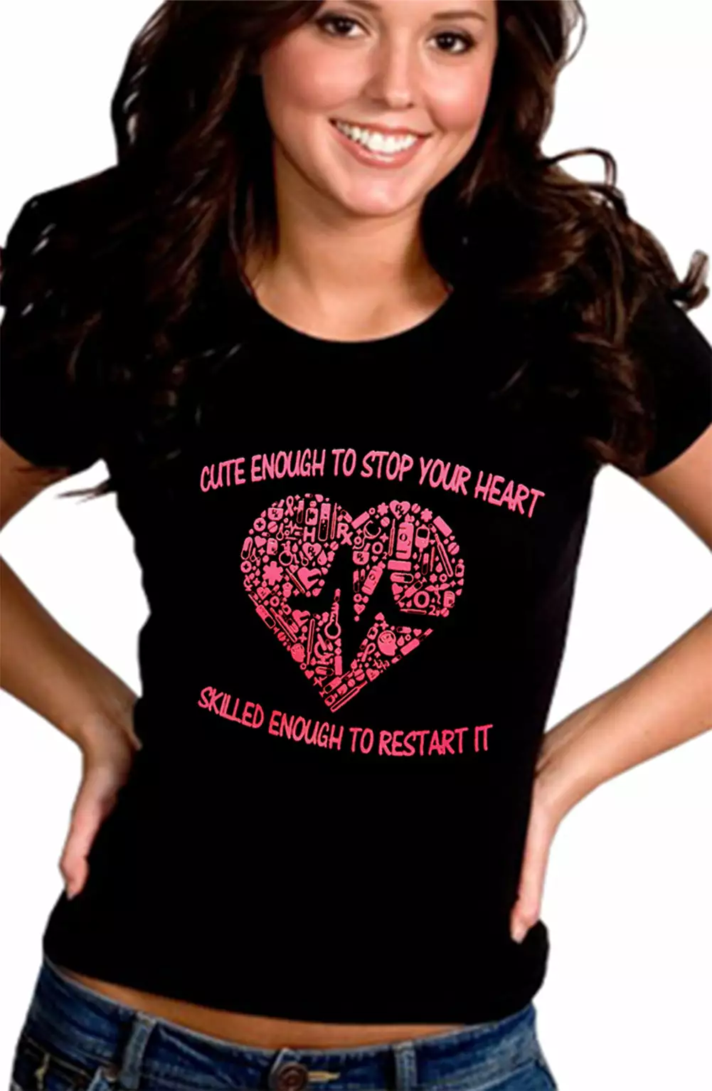 Bewild Cute Enough To Stop Your Heart Girl's T-Shirt Cool Funny & Offensive 4 Bewild Cute Enough To Stop Your Heart Girl's T-Shirt Cool Funny & Offensive