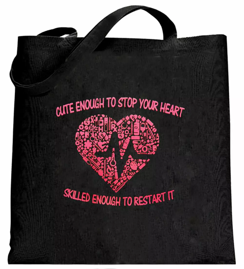 Bewild Cute Enough To Stop Your Heart Tote Bag Cool Funny & Offensive 5 Bewild Cute Enough To Stop Your Heart Tote Bag Cool Funny & Offensive