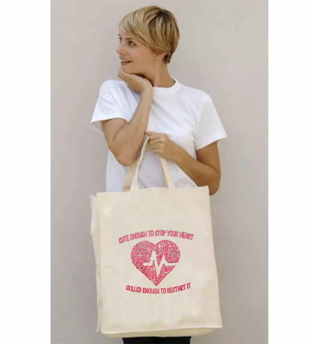 Bewild Cute Enough To Stop Your Heart Tote Bag Cool Funny & Offensive 8 Bewild Cute Enough To Stop Your Heart Tote Bag Cool Funny & Offensive