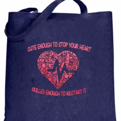 Bewild Cute Enough To Stop Your Heart Tote Bag Cool Funny & Offensive 9 Bewild Cute Enough To Stop Your Heart Tote Bag Cool Funny & Offensive