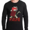 Bewild Cute #Selfie Kitten Thermal Shirt