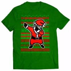Bewild Holiday Prints Dabbing Santa Ugly Christmas Mens T-shirt