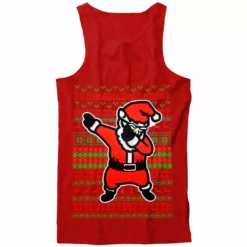 Bewild Holiday Prints Dabbing Santa Ugly Christmas Tank Top