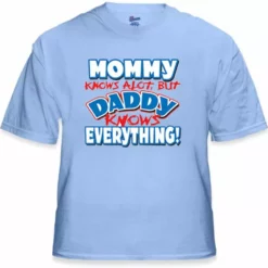 Bewild Cool Funny & Offensive Daddy Knows Everything Kids T-Shirt (Clearance)
