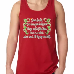Bewild Holiday Prints Dear Santa, I've Been Good Tank Top
