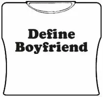 Bewild Define Boyfriend Girls T-Shirt (White)