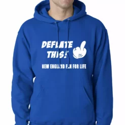 Bewild Sport Inspiration Deflate This! Middle Finger New England Fan For Life Adult Hoodie 11 Bewild Sport Inspiration Deflate This! Middle Finger New England Fan For Life Adult Hoodie