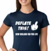Bewild Deflate This! Middle Finger New England Fan For Life Girls T-shirt Sport Inspiration