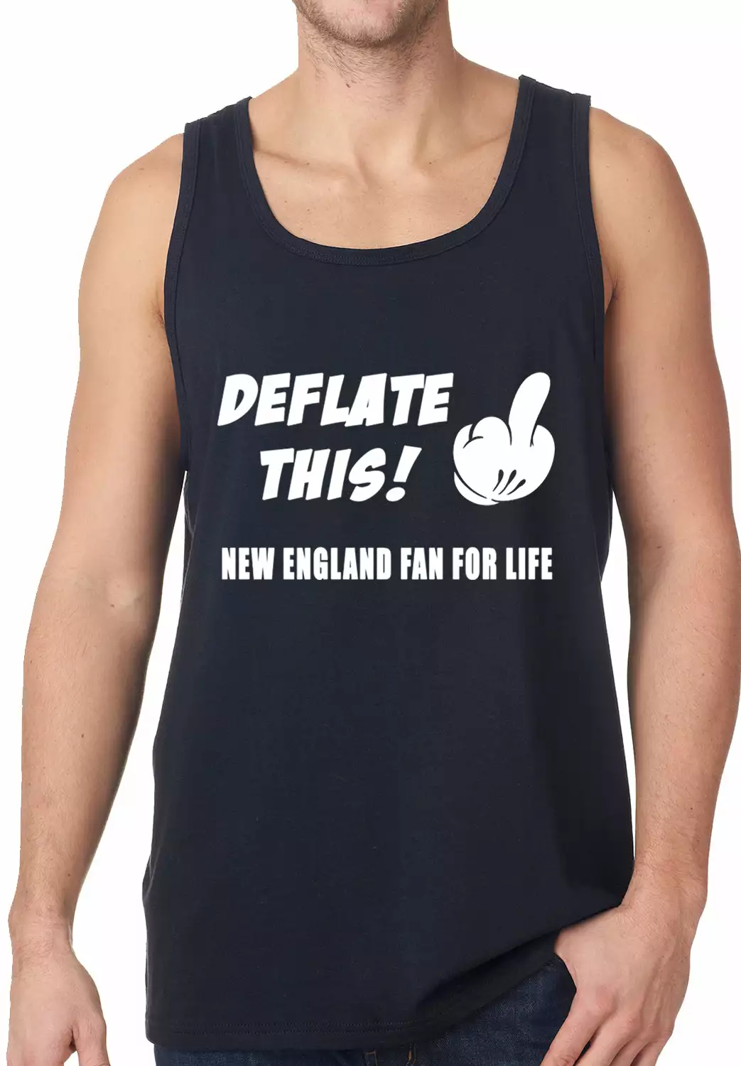 Bewild Deflate This! Middle Finger New England Fan For Life Tank Top Sport Inspiration 4 Bewild Deflate This! Middle Finger New England Fan For Life Tank Top Sport Inspiration