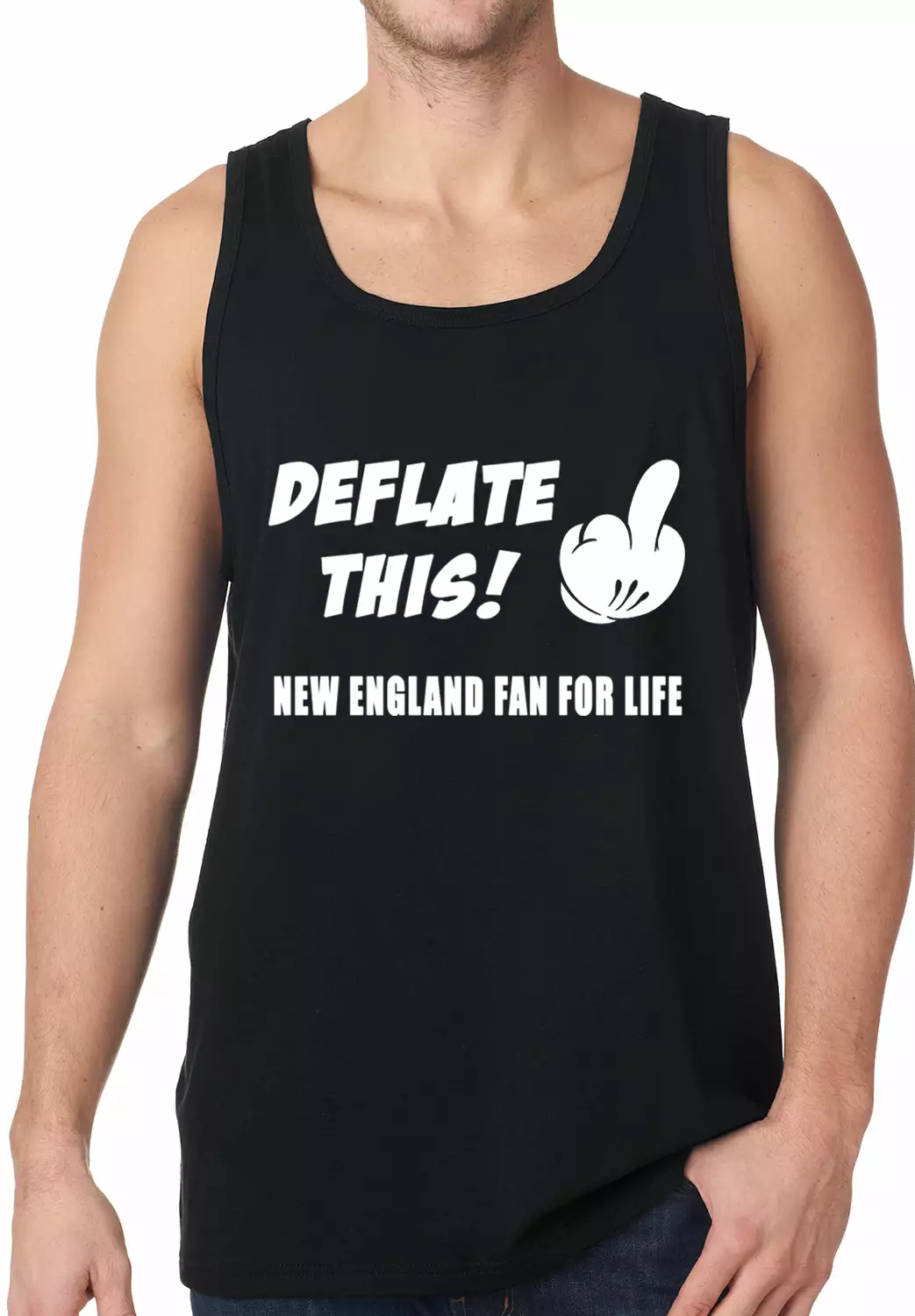 Bewild Deflate This! Middle Finger New England Fan For Life Tank Top Sport Inspiration 5 Bewild Deflate This! Middle Finger New England Fan For Life Tank Top Sport Inspiration
