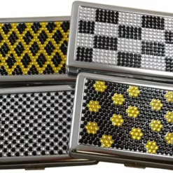 Bewild Cigarette Cases Deluxe Cigarette Case With Stones Collection (for Reg & 100's)