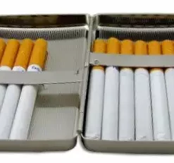 Bewild Cigarette Cases Deluxe Ribbed Cigarette Case (For Regular Size & 100's)