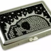 Bewild Deluxe Stone Cigarette Case With Skulls (For Regular's & 100's) Cigarette Cases