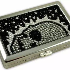 Bewild Deluxe Stone Cigarette Case With Skulls (For Regular's & 100's) Cigarette Cases