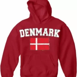 Bewild Denmark Vintage Flag International Hoodie Nationality & Ethnic
