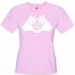 Bewild Cool Funny & Offensive Diamond Cartoon Hands Girl's T-Shirt