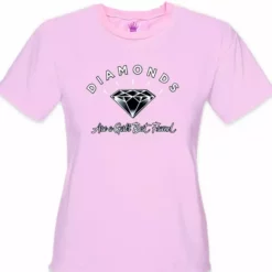 Bewild Diamonds Are A Girl's Best Friend Girl's T-Shirt Cool Funny & Offensive 13 Bewild Diamonds Are A Girl's Best Friend Girl's T-Shirt Cool Funny & Offensive