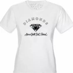 Bewild Diamonds Are A Girl's Best Friend Girl's T-Shirt Cool Funny & Offensive 15 Bewild Diamonds Are A Girl's Best Friend Girl's T-Shirt Cool Funny & Offensive