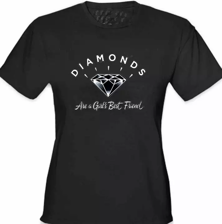 Bewild Diamonds Are A Girl's Best Friend Girl's T-Shirt Cool Funny & Offensive 4 Bewild Diamonds Are A Girl's Best Friend Girl's T-Shirt Cool Funny & Offensive