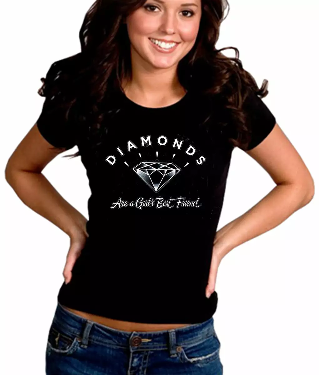 Bewild Diamonds Are A Girl's Best Friend Girl's T-Shirt Cool Funny & Offensive 10 Bewild Diamonds Are A Girl's Best Friend Girl's T-Shirt Cool Funny & Offensive