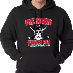 Bewild Die Hard Devils Fan Hockey Adult Hoodie