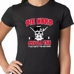 Bewild Sport Inspiration Die Hard Devils Fan Hockey Girls T-shirt