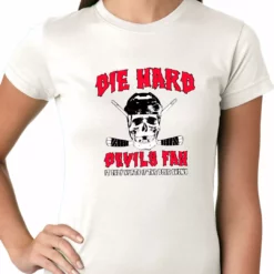 Bewild Sport Inspiration Die Hard Devils Fan Hockey Girls T-shirt