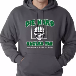 Bewild Sport Inspiration Die Hard Eagles Fan Football Adult Hoodie