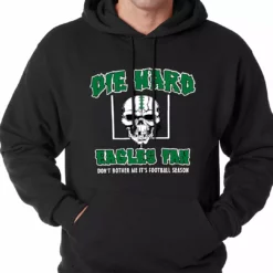 Bewild Sport Inspiration Die Hard Eagles Fan Football Adult Hoodie