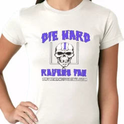 Bewild Die Hard Ravens Fan Football Girls T-shirt