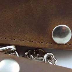 Bewild Wallets & Chains Distressed Natural Brown Leather Chain Wallet 6 Bewild Wallets & Chains Distressed Natural Brown Leather Chain Wallet