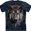 Bewild The Mountain Apparel DJ Fen Wolf Big Face Men's T-Shirt