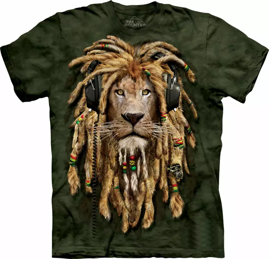 Bewild The Mountain Apparel DJ Jahman Lion Big Face Men's T-Shirt 4 Bewild The Mountain Apparel DJ Jahman Lion Big Face Men's T-Shirt