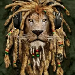 Bewild The Mountain Apparel DJ Jahman Lion Big Face Men's T-Shirt 10 Bewild The Mountain Apparel DJ Jahman Lion Big Face Men's T-Shirt