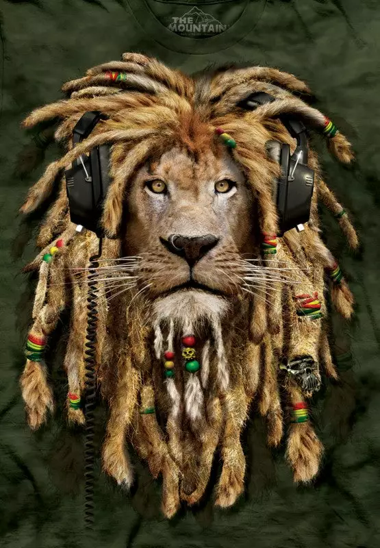 Bewild The Mountain Apparel DJ Jahman Lion Big Face Men's T-Shirt 5 Bewild The Mountain Apparel DJ Jahman Lion Big Face Men's T-Shirt