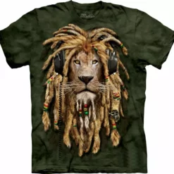 Bewild The Mountain Apparel DJ Jahman Lion Big Face Men's T-Shirt 12 Bewild The Mountain Apparel DJ Jahman Lion Big Face Men's T-Shirt