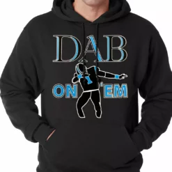 Bewild Sport Inspiration Dab On'Em Football Player Adult Hoodie