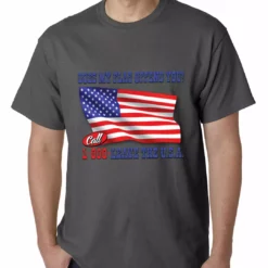 Bewild Does My Flag Offend You? Mens T-shirt Say It Loud