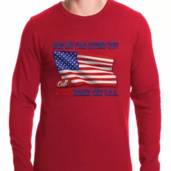 Bewild Does My Flag Offend You? Thermal Shirt Say It Loud