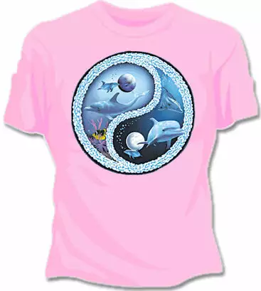 Bewild Dolphin Ying Yang Girls T-Shirt Cool Funny & Offensive 3 Bewild Dolphin Ying Yang Girls T-Shirt Cool Funny & Offensive